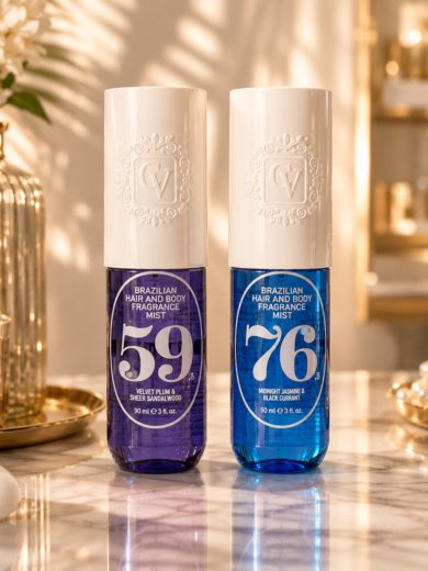 Découvrez la brume parfumée Brazilian Hair & Body Fragrance Mist No.76 aux notes de jasmin de minuit et cassis. Une fragrance élégante pour le corps et les cheveux, parfaite au quotidien.